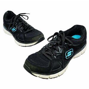 Skechers Sneakers Women’s Size 7.5 Black Aqua Athletic Flex Sole Running Shoes